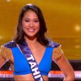 Miss Tahiti, finaliste, lors de la cérémonie de Miss France 2015 sur TF1, le samedi 6 décembre 2014.
