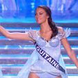  Miss Aquitaine d&eacute;file dans l'univers de la Reine des Neiges, lors de la c&eacute;r&eacute;monie de Miss France 2015 sur TF1, le samedi 6 d&eacute;cembre 2014. 