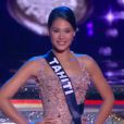  Miss Tahiti d&eacute;file lors de la c&eacute;r&eacute;monie de Miss France 2015 sur TF1, le samedi 6 d&eacute;cembre 2014. 