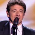 Patrick Bruel chante Place des grands hommes, lors de la cérémonie de Miss France 2015 sur TF1, le samedi 6 décembre 2014.