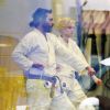 Exclusif - Joaquin Phoenix et Allie Teilz prennent un cours de karaté ensemble à Los Angeles. Le 2 mars 2014
