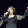 Mireille Mathieu, sur la scène de l'Olympia à Paris, fête ses 50 ans de carrière, le vendredi 24 octobre 2014.