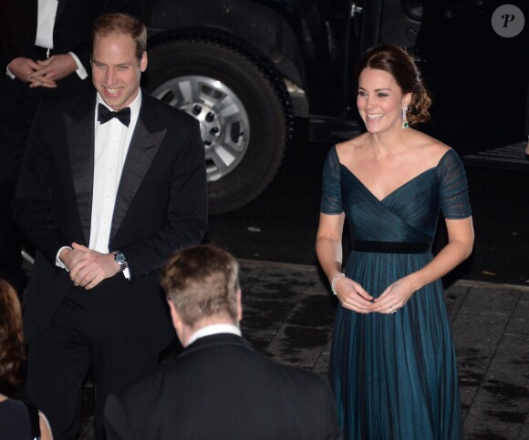 Kate Middleton et le prince William à la cérémonie du 600e anniversaire de l'Université St. Andrews au Metropolitan Museum of Art à New York, le 9 décembre 2014.