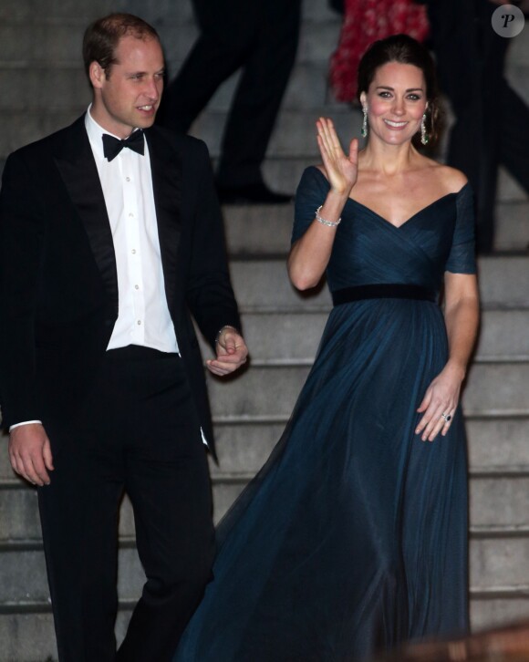 Kate Middleton et le prince William à la cérémonie du 600e anniversaire de l'Université St. Andrews au Metropolitan Museum of Art à New York, le 9 décembre 2014.