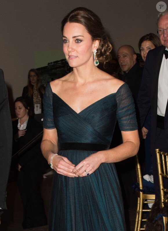 Kate Middleton et le prince William à la cérémonie du 600e anniversaire de l'Université St. Andrews au Metropolitan Museum of Art à New York, le 9 décembre 2014.