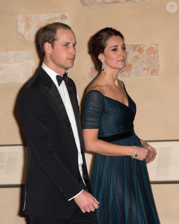 Kate Middleton et le prince William à la cérémonie du 600e anniversaire de l'Université St. Andrews au Metropolitan Museum of Art à New York, le 9 décembre 2014.
