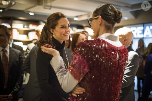 Kate Middleton lors de la réception "Creativity is GREAT" à New York, le 9 décembre 2014.