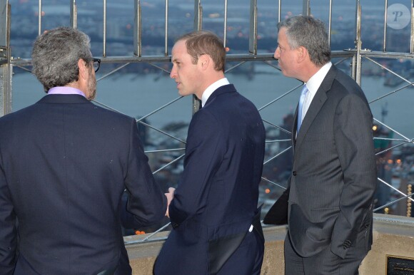 Le prince William à l'Empire State Building, à New York, le 9 décembre 2014