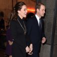 Kate Middleton et le prince William lors de la réception "Creativity is GREAT" à New York, le 9 décembre 2014.