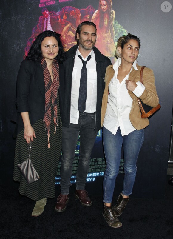 Rain Phoenix, Joaquin Phoenix et Summer Phoenix - Première du film "Inherent Vice" à Hollywood le 10 décembre 2014.