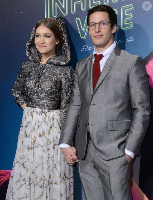 Joanna Newsom, Andy Samberg - Première du film "Inherent Vice" à Hollywood le 10 décembre 2014.