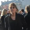Jane Birkin - Funérailles d'Alain Resnais en l'église Saint-Vincent-de-Paul à Paris le 10 mars 2014.