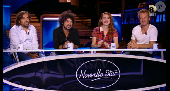 Le jury dans Nouvelle Star 2015, sur D8, le jeudi 11 décembre 2014