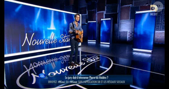 Pierre dans Nouvelle Star 2015, sur D8, le jeudi 11 décembre 2014