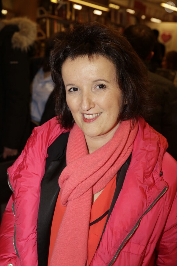 Anne Roumanoff à l'opération Smile AMFE. A Paris, le 11 décembre 2014.