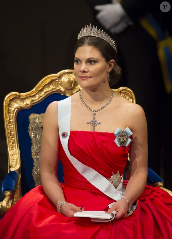 La princesse Victoria de Suède - Cérémonie de remise des Prix Nobel à Stockholm le 10 décembre 2014