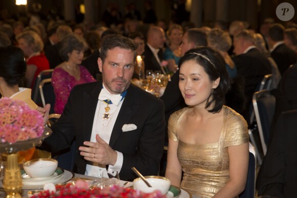 Chris O'Neill et Na Ji - Dîner de Gala en l'honneur des Prix Nobel à Stockholm en Suède le 10 novembre 2014.