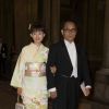 Prix Nobel de physique Shuji Nakamura et sa femme Yuki - Dîner du roi pour les lauréats du prix Nobel à Stockholm le 11 décembre 2014