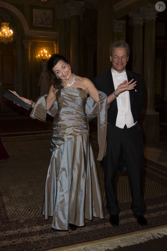 Prix Nobel de Médecine May-Britt Moser et Edvard I Moser - Dîner du roi pour les lauréats du prix Nobel à Stockholm le 11 décembre 2014
