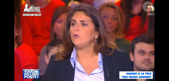Valérie Bénaïm dans Touche pas à mon poste, le lundi 15 décembre 2014 sur D8.