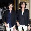 Inès de La Fressange et sa statue de cire - Chantal Thomass et Inès de La Fressange inaugurent leur double de cire au Musée Grévin à Paris, le 15 décembre 2014, à l'occasion de l'ouverture de la salle Grévin Fashion qui accueille quatre nouvelles "fashion" statues.