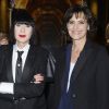 Inès de La Fressange et sa statue de cire - Chantal Thomass et Inès de La Fressange inaugurent leur double de cire au Musée Grévin à Paris, le 15 décembre 2014, à l'occasion de l'ouverture de la salle Grévin Fashion qui accueille quatre nouvelles "fashion" statues.