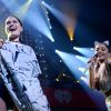 Jessie J et Ariana Grande prestent lors du Jingle Ball de la station Hot 99.5 au Verizon Center. Washington, le 15 décembre 2014.