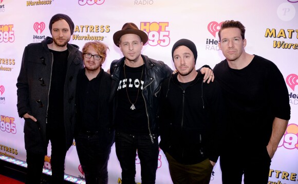 Le groupe OneRepublic assiste au Jingle Ball de la station Hot 99.5 au Verizon Center. Washington, le 15 décembre 2014.