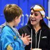 Kate Middleton visite la 23e section des Poplar Beaver Scout Colony, à Londres, le 16 décembre 2014.