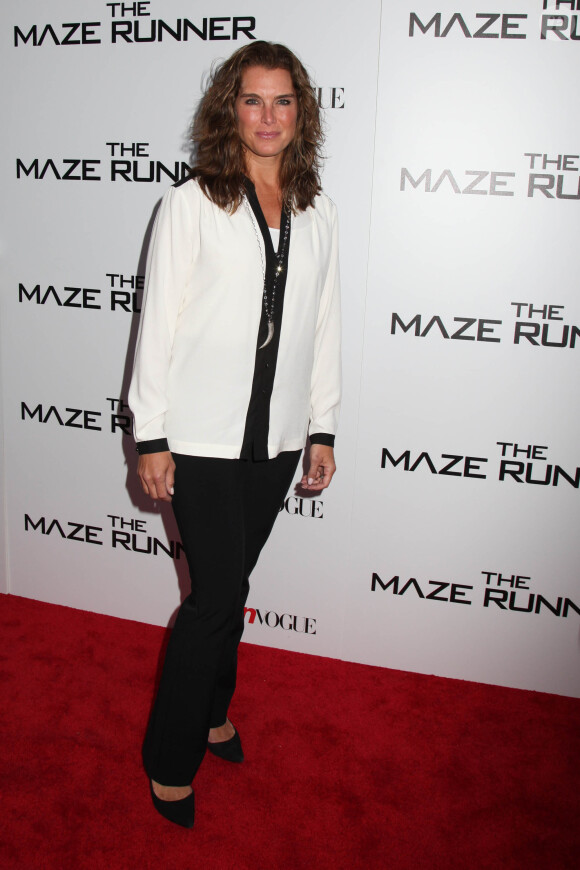 Brooke Shields pour la Première de "Maze Runner" à New York le 15 septembre 2014  