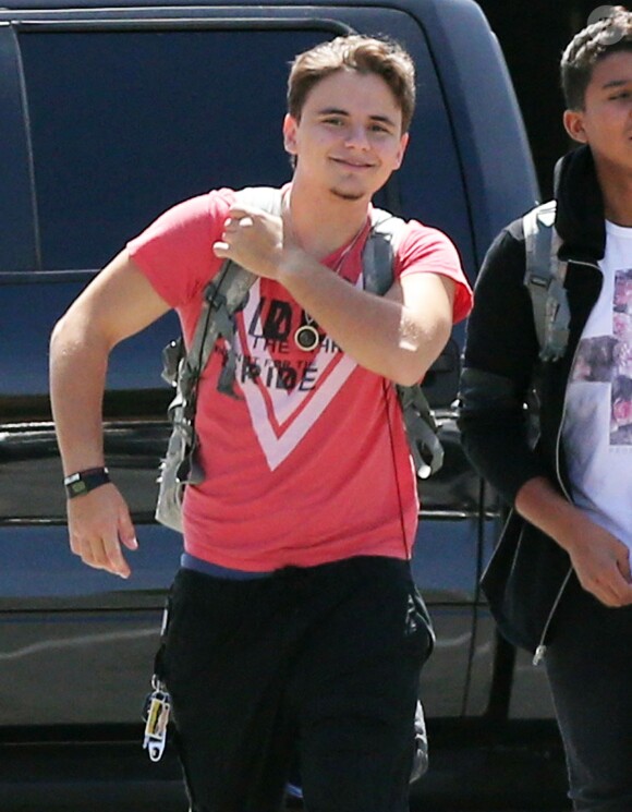 Semi-Exclusif - Prince Jackson et ses cousins se rendent à leur cours de Jiu-Jitsu à Beverly Hills. Le 20 juin 2014 