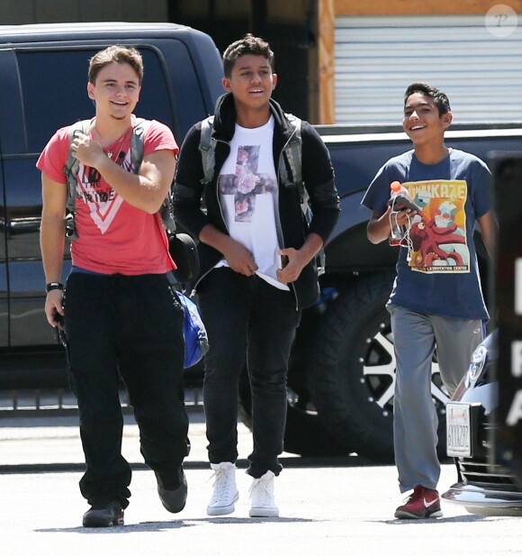 Semi-Exclusif - Prince Jackson et ses cousins se rendent à leur cours de Jiu-Jitsu à Beverly Hills. Le 20 juin 2014