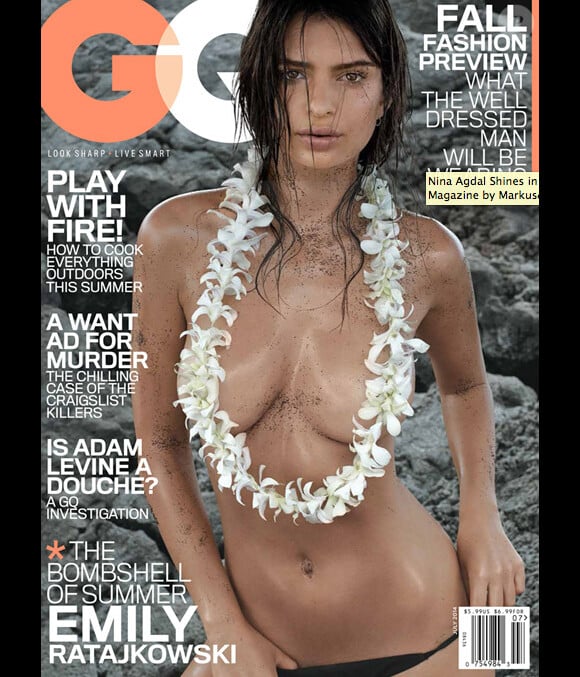 Emily Ratajkowski presque nue pour le magazine GQ. Point.