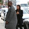 Kim Kardashian et Kanye West sortent des studios Milk puis se rendent au Caffe Primo, à West Hollywood. Le 20 décembre 2014.