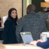 Kim Kardashian et Kanye West au Caffe Primo, à West Hollywood. Le 20 décembre 2014.