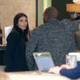  Kim Kardashian et Kanye West au Caffe Primo, &agrave; West Hollywood. Le 20 d&eacute;cembre 2014. 
