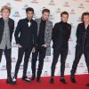 Le groupe One Direction (Niall Horan, Zayn Malik, Liam Payne, Louis Tomlinson, Harry Styles) aux "BBC Music Awards" à Londres, le 11 décembre 2014. 