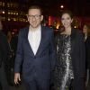 Dany Boon et sa femme Yaël - Avant-première du film "Supercondriaque" au Gaumont Opéra à Paris, le 24 février 2014