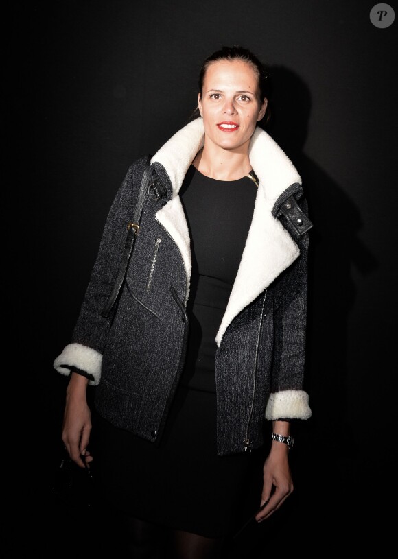 Laure Manaudou - People au défilé de mode "Guy Laroche", collection prêt-à-porter Automne-Hiver 2014/2015, au Grand Palais à Paris. Le 26 février 2014 