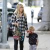 Hilary Duff est allée chercher son fils Luca à son atelier d'éveil à West Hollywood, le 24 décembre 2014.
