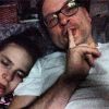 Jean-Marc Généreux fait un tendre selfie de lui et Francesca, sa fille handicapée. Décembre 2014.