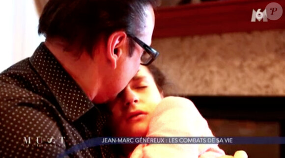 Le danseur Jean-Marc Généreux, touchant au côté de sa fille Francesca dans l'émission "Must Célébrités", diffusée le 1er février 2014.
