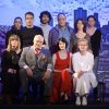 Eric-Emmanuel Schmitt, Marie-Claude Pietragalla, Steve Suissa (metteur en scène) et le reste de l'équipe - Filage de la pièce "L'Elixir d'Amour" au Théâtre Rive Gauche à Paris, le 19 décembre 2014.