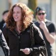  Rebecca Mader sur le tournage de la s&eacute;rie Fringe, &agrave; Vancouver le 23 Mars 2012. 