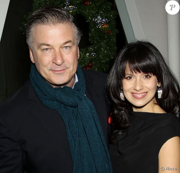 Alec Baldwin et Hilaria à New York, le 11 décembre 2014.