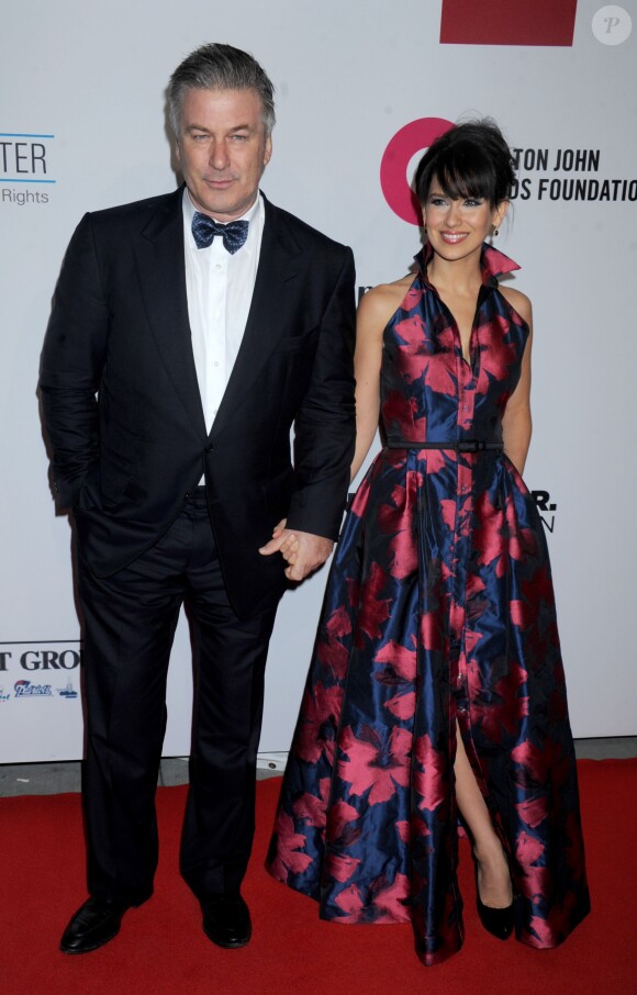 Alec Baldwin et Hilaria à New York, le 28 octobre 2014.
