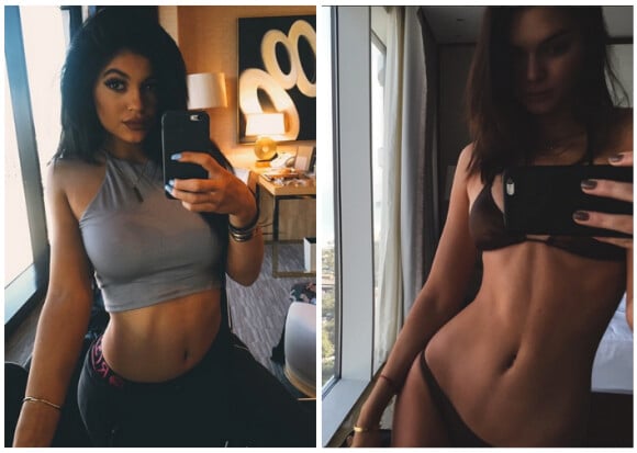 Kylie Jenner et Kendall Jenner : Battle de selfie sexy pour les deux soeurs