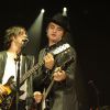 Pete Doherty et Carl Barat du groupe The Libertines en concert au Alexandra Palace à Londres. Le 27 septembre 2014  