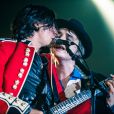  Pete Doherty et Carl Bar&acirc;t lors du concert du groupe The Libertines au Alexandra Palace &agrave; Londres, le 26 septembre 2014.&nbsp;  