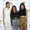 Kendall Jenner, Kim Kardashian et Kylie Jenner - Cérémonie des Teen Choice Awards à Los Angeles, le 10 août 2014.